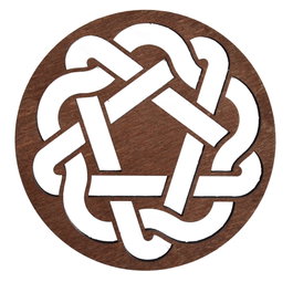 Hermia Don - Rose Juego de 4 Salvamanteles de Madera Rosa